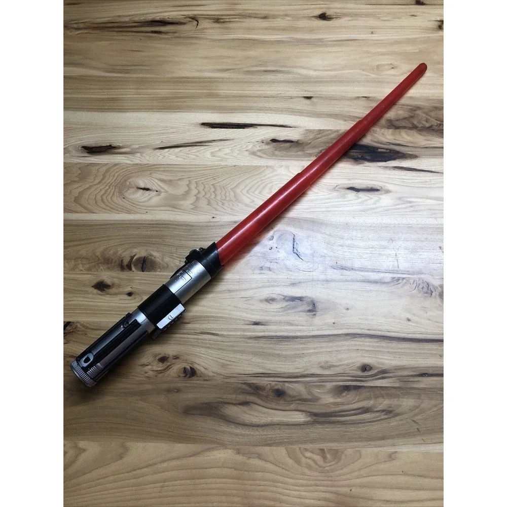 2015 Hasbro Lucas film Star Wars Folding Red Lightsaber missing battery pack